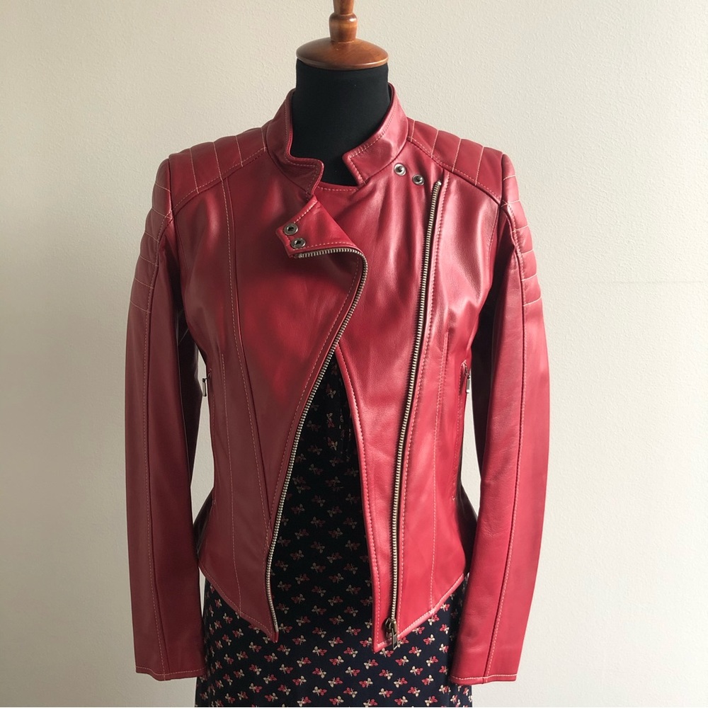 ORIS Lambskin Leather F1 Racing Moto Jacket NEW -  XS